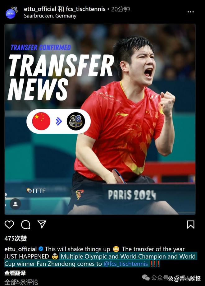 关于德国乒乓球队爆冷日本乒乓球队，樊振东高光表现的信息